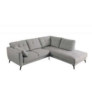 Canape D Angle Droit Convertible Tresor Gris Clair Interieur De