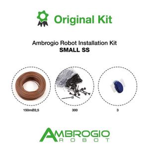 ACCESSOIRE - CONSOMMABLE - PIECE DETACHEE TONDEUSE Ambrogio Robot Kit installation Small SS (150 mø2,5 + 300 clous + 3 Conn), - 200A00060A
