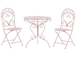 Ensemble table et chaise de jardin Ensemble de terrasse bistrot table et 2 chaises ro