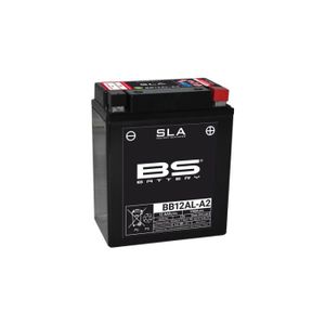 BATTERIE VÉHICULE Batterie moto avec pack acide BS Battery BB12AL-A2 - blanc/noir/rouge - 12Ah