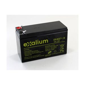 BATTERIE VÉHICULE Batterie Plomb Gel 12V 7Ah Exalium EXAG7-12