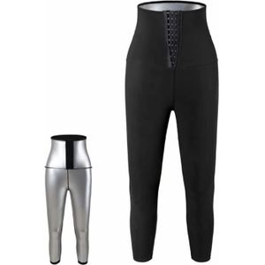 PANTALON DE SUDATION Legging de Sport à Taille Haute pour Femmes - Noir - Minceur Jogging Yoga - Fitness