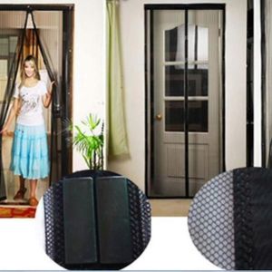 Fen/être Rideau magn/étique pour Portes for Le Salon//Porte Patio aimants Ultra Seal Acc/ès Facile Noir CHENG Moustiquaire Porte Magn/étique 105x135cm