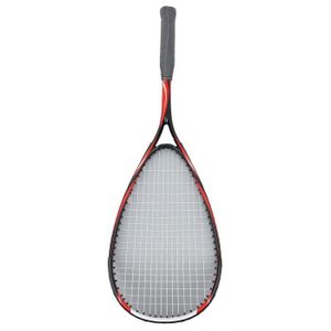 RAQUETTE DE SQUASH Vvikizy Raquette de squash Raquette de courge d'entraînement légère en carbone, pour débutant, pour gymnase, sport balle Rouge
