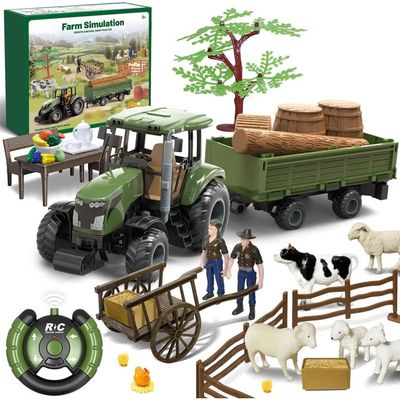 Véhicule Avec Sons Lumières Camion Transporteur Tracteur Tacobear 65cm - Avec Sons Et Lumières