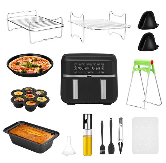 Moule Silicone Air Fryer Ninja Lot De 6 - Accessoires Anti-Éclaboussures & Sans Huile Pour AF300EU AF400EU AF500EU SL400EU