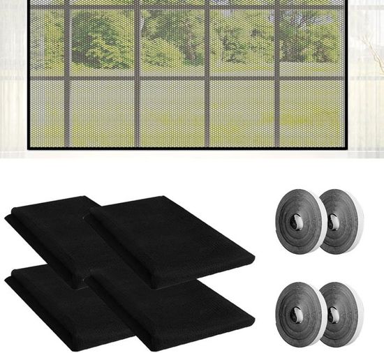 FIGFYOU Rouleau Moustiquaire Fibre de Verre, 120x250 cm Store