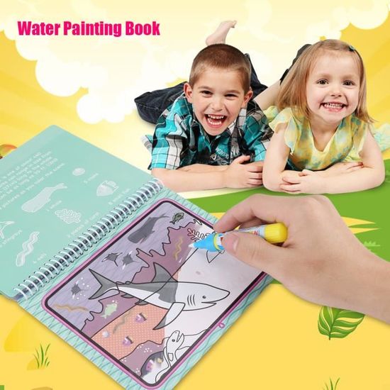 Qiilu Livre de coloriage de l'eau Livre de Peinture à Colorier Magique pour  Enfants Portable avec Stylo à Dessin #3 - Cdiscount Jeux - Jouets