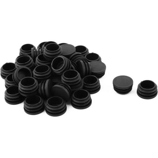 Manchons De Protection En PVC Noir Pour Pieds De Table/chaises - Capuchons Anti-dérapants Et Protège-sols