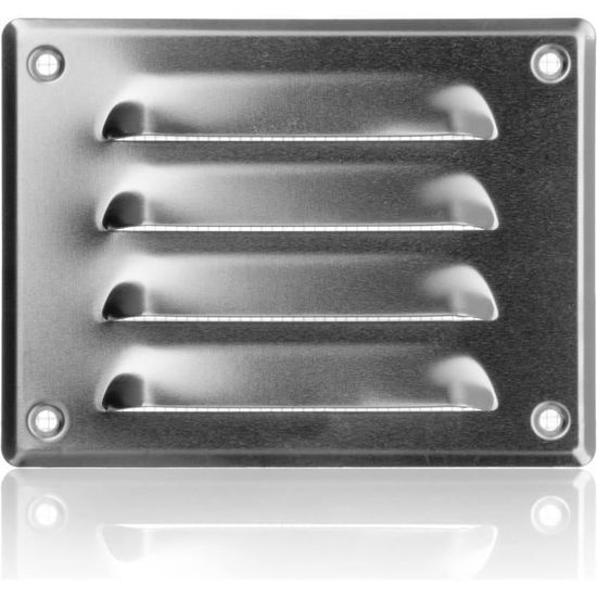Grille D’aération Graphite 450 Mm Avec Moustiquaire – ABS Plastique, Design Moderne, Anti-insectes – Neuf