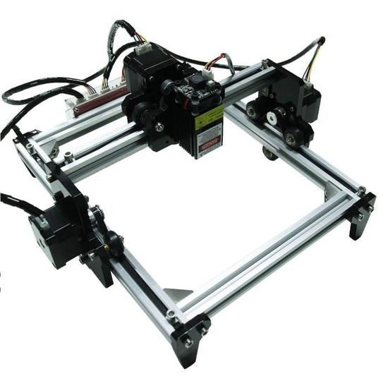 Tbest Machine de gravure 100-240VAC 1W DIY Mini Kit d'imprimante de gravure de bureau pour machine de découpe (prise UK)