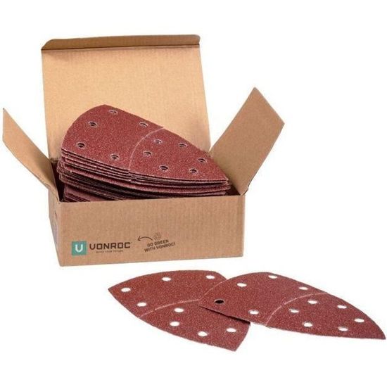 50 X STARCKE Triangle Abrasive Papier Ponceuse Delta 514 100x150 MM Grains 150 4002748753664