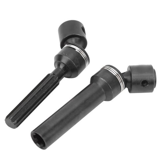 Lot De 2 Arbres D'entraînement En Métal Pour HS 18301 18302 18311 18312 - Pièce Détachée RC 1/18 - 53 Mm - Upgrade Durable