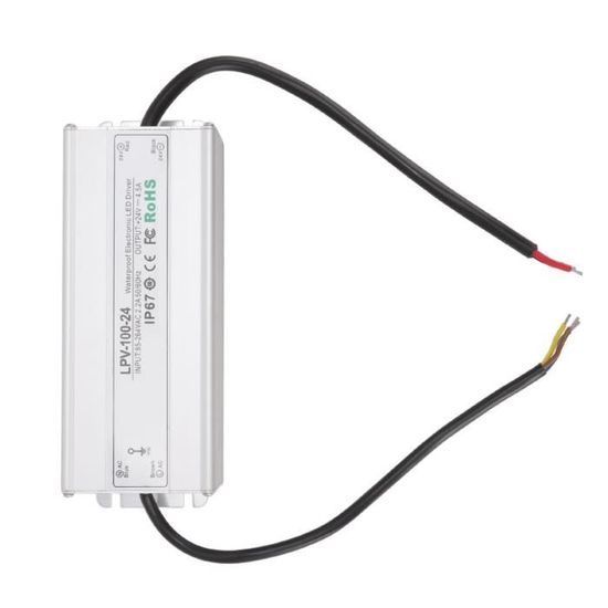 HURRISE Pilote LED Driver LED étanche IP67 Convertisseur Basse Tension