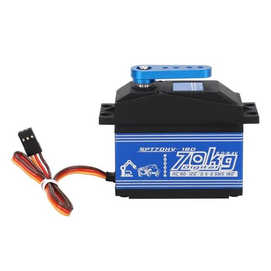 Servo Digital DS3225 25kg - Étanche, Engrenages Métal - 180° - Pour Voitures RC 1/10 1/8, Robots - Couple Élevé 6.8V