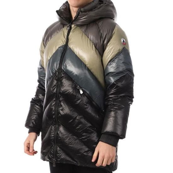 Capuche Fourrure Jott Cuir Doudoune Longue Veste Jott Longue