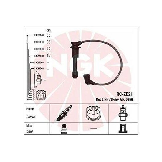 Faisceau D'Allumage NGK RC-HE82 - Compatible Honda CR-V I, Integra - 4 Conduites, Pièce Neuf
