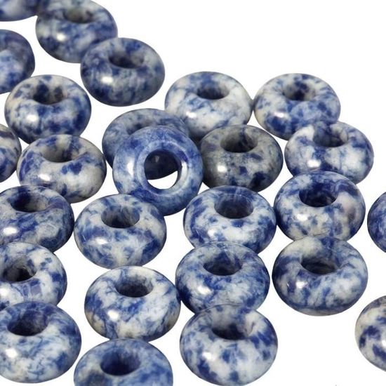 Perles Rondes En Cuivre Avec Strass À Gros Trou Pour La Fabrication De