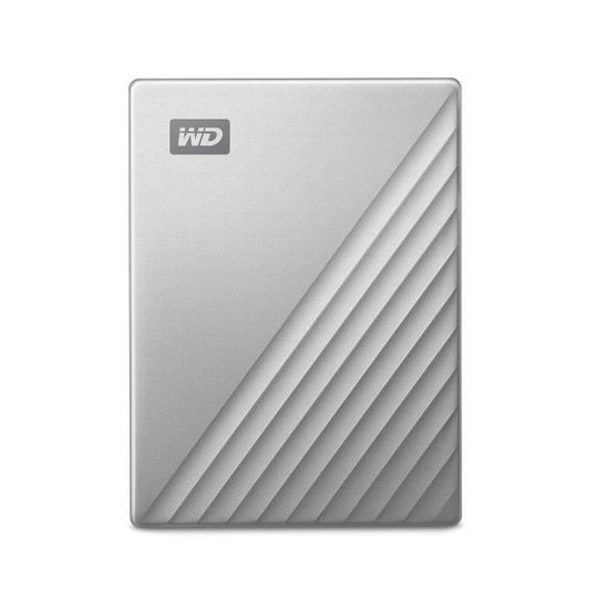 WD WDBPMV0050BSL-WESN My Passport Ultra Disque Dur Portable USB-C pour Mac 5 To Argenté