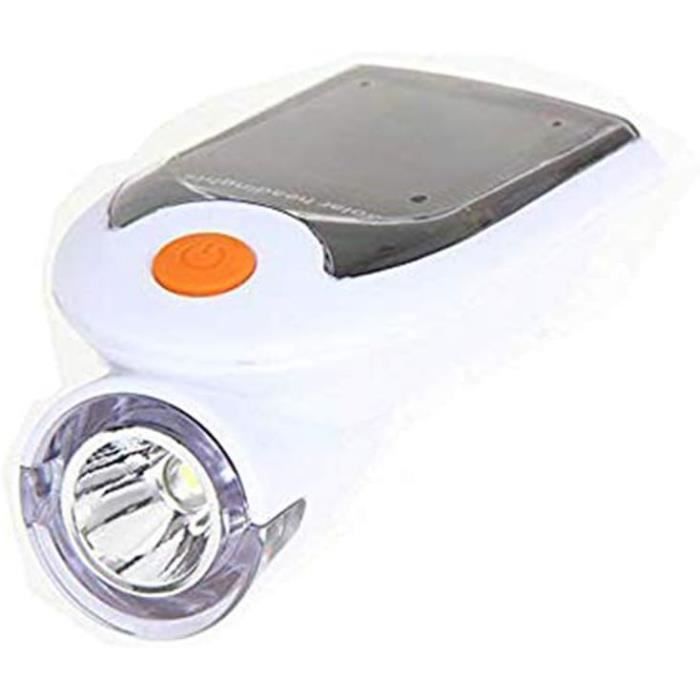 Éclairage Solaire De Tête De Vélo,Lumière Avant De Vélo Rechargeable