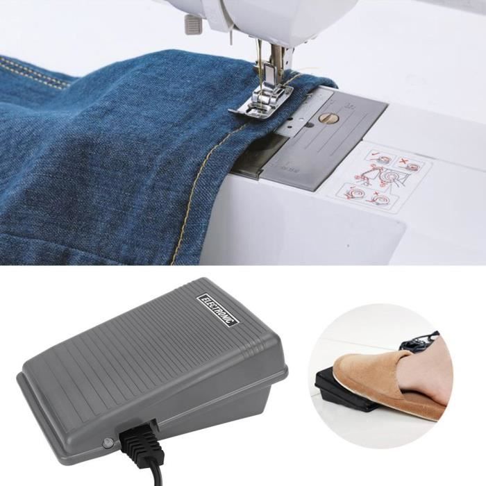 Commutateur de Pédale au Pied et Câble d'alimentation pour Machine à Coudre Brother 220-240V EU