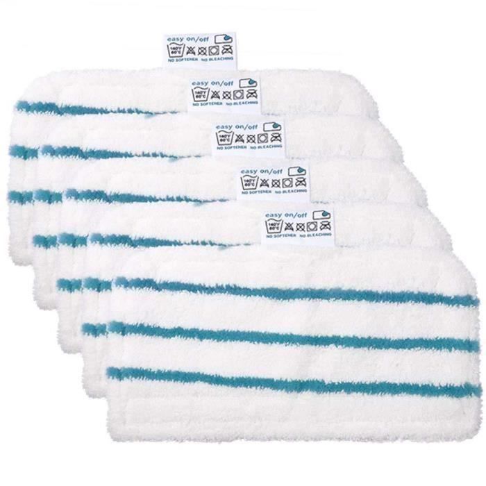 Lot de 5 tampons de Nettoyage de Rechange lavables Lingettes en Microfibre pour Balai Vapeur Black & Decker FSM1610-1630