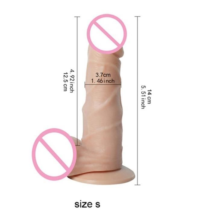 GODEMICHET - RABIT - VIBROMASSEUR,femelle vibrant filaire télécommande gode tournant balançoire Dick peau sentiment - Type S Size
