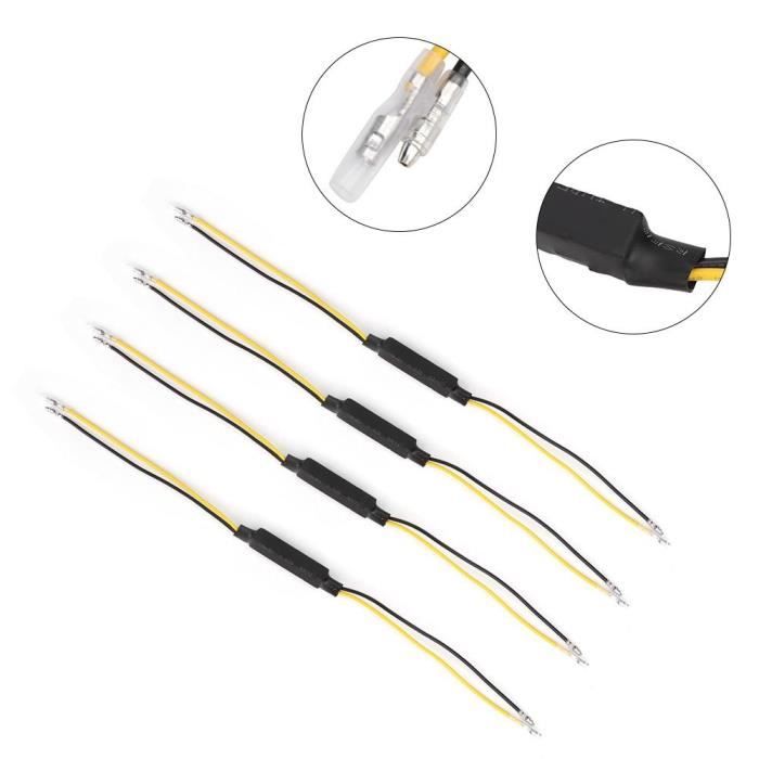 Atyhao Décodeur LED de moto 4PCS 12V-24V 20W moto LED clignotant indicateur résistance de charge LED décodeur