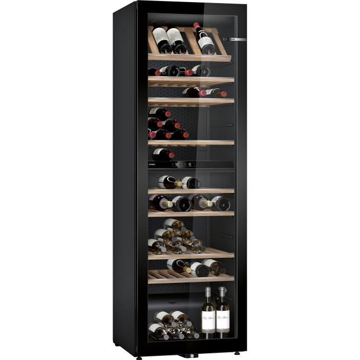 BOSCH - Cave à vin pose-libre - Porte: noir - SER6 - Classe énergie G - H: 186,00 cm x L: 60,00 cm x P: 61,00 cm
