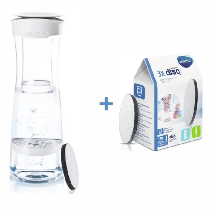 BRITA Bouteille filtrante FILL&SERVE + Pack 3 disques pour bouteille filtrante