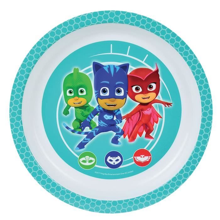 Fun House Pyjamasques assiette micro-ondable pour enfant