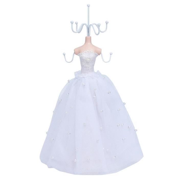 FABLCREW Présentoir Collier à Mannequin Porte-Bijoux Boucle d'oreille