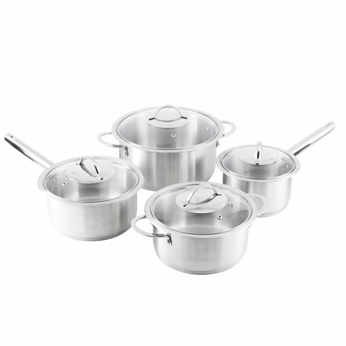 Set De Casseroles Et Faitouts - Kitchencook - Intuitive - Argent