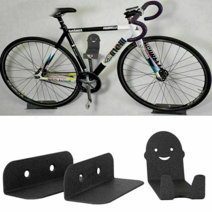 Support mural vélo -Crochet de rangement vertical - porte vélo maison charge 25 kg