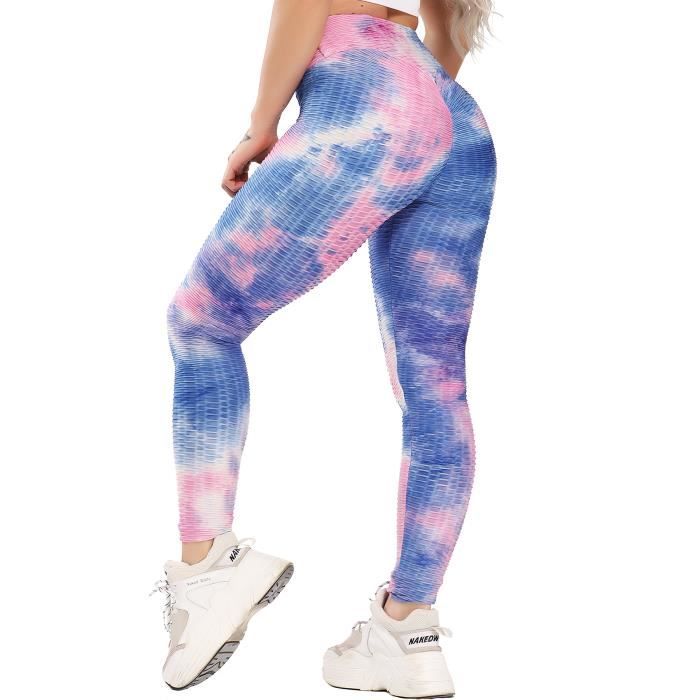 STARBILD Femmes Leggings de Sport Anti-Cellulite Pantalon de Compression Push Up Taille Haute Fesse Remontée Multicolor Yoya Fitness