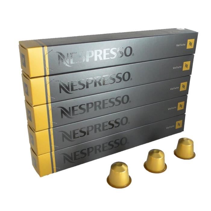 NESPRESSO Lot de 50 CAPSULES Neuves - Volluto