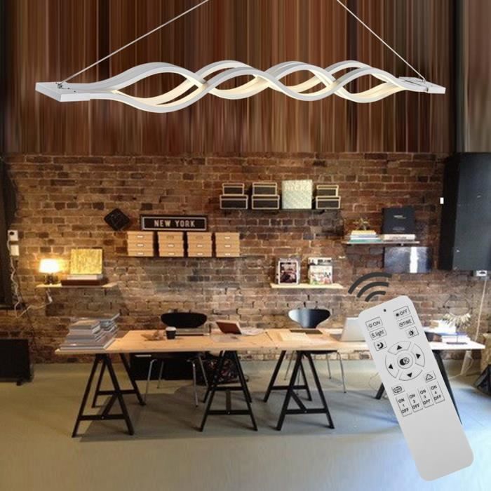 Plafonnier suspension lustre LED design moderne pendentif de lumière luminaire 60w - blanc chaud