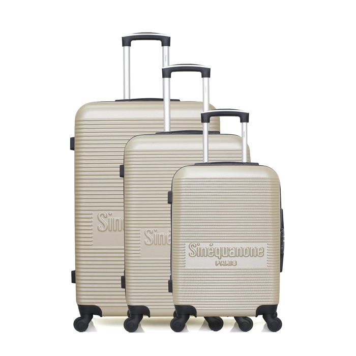SINEQUANONE – SET DE 3 - ABS – 75cm – 4 roues – DEMETER – BEIGE