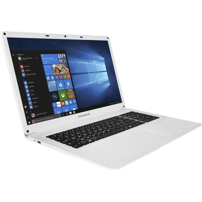SHOT CASE - PC Portable - THOMSON NEO17 - 17,3 HD - INTEL Celeron J3455 - RAM 8 Go - Stockage 512 Go SSD - Windows 10 Famille - Blan