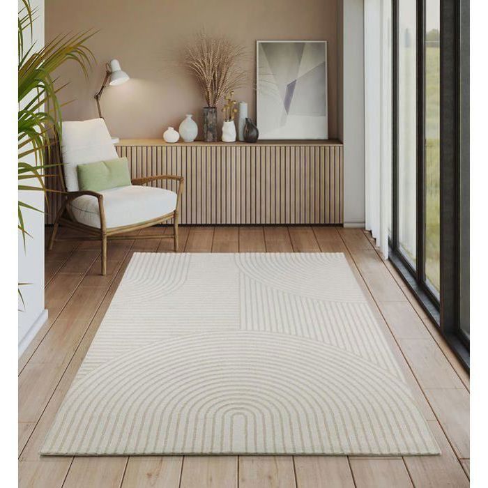 Tapis Moderne - The Carpet - Everest 2252 - 140x200 cm - Effet 3D - Design Scandinave
