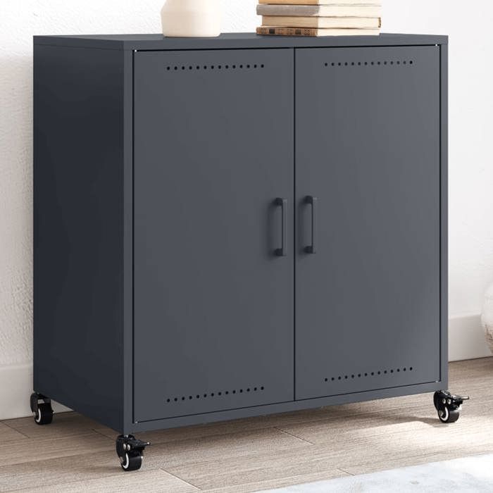 vidaXL Buffet anthracite 68x39x72 cm acier 846658