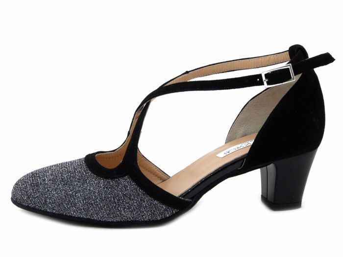 Chaussures de Danse - Femme - OSVALDO PERICOLI - Noir - Semelle cuir buffle