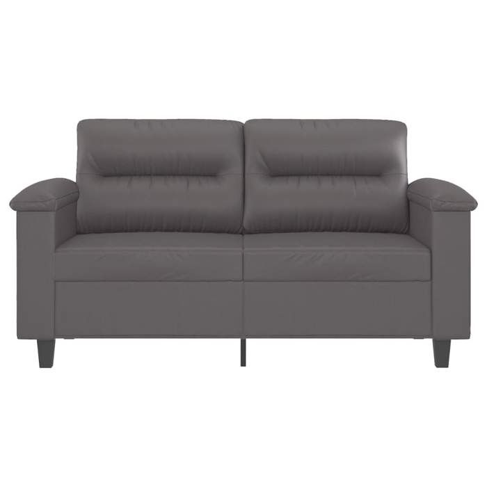 Sofa droit fixe - Clic Clac Canapé à 2 places - NEUF - Gris 120 cm Similicuir CA7126028