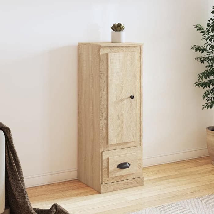 Buffet hautBahut de Saloncommode de séjour chêne sonoma 36x355x1035 cm bois dingénierie BONNIE B33397600