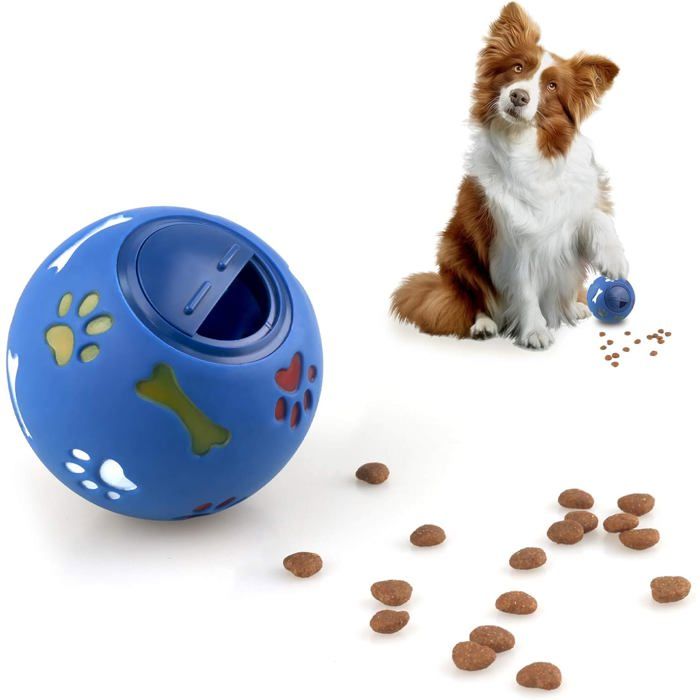 Balle à friandises pour Chien Jouet pour Chiot Distributeur de friandises pour Chiot Jouet interactif Jouet dentraînement pour