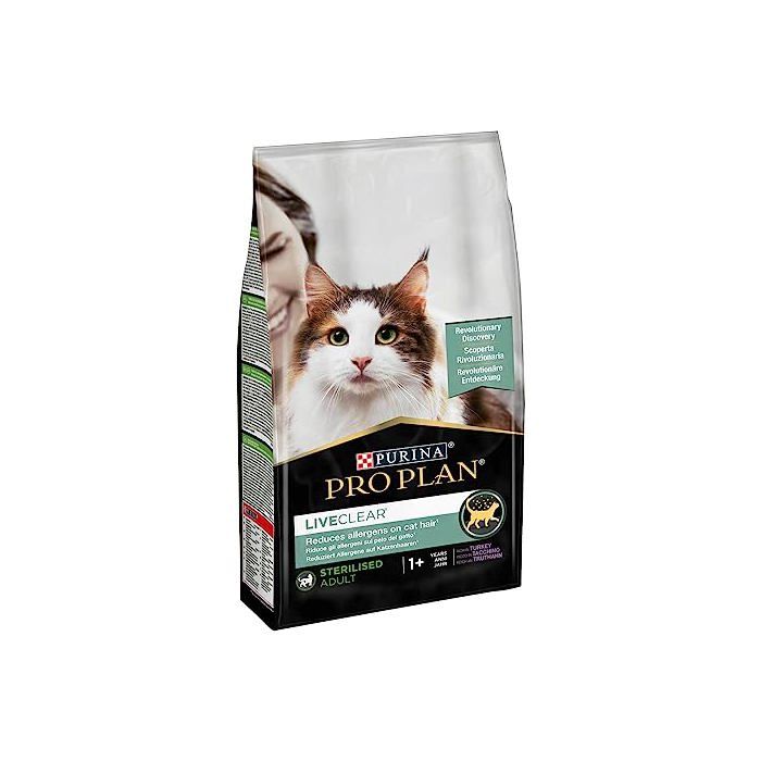 Croquettes pour chat - PRO PLAN - Adulte Stérilisé 1 4kg - Saveur Dinde - Réduction allergènes - Santé urinaire Croquettes pour chat - PRO PLAN - Adulte Stérilisé 1 4kg - Saveur Dinde - Réduction allergènes - Santé urinaire