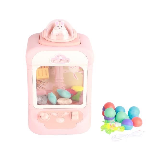 Machine à Pince Électrique Pour Enfants - Mini Claw Machine Rose Avec Musique Et Lumière, Cadeau Noël Anniversaire Machine A Bonbon Machine à Pince Électrique Pour Enfants - Mini Claw Machine Rose Avec Musique Et Lumière, Cadeau Noël Anniversaire Machine A Bonbon