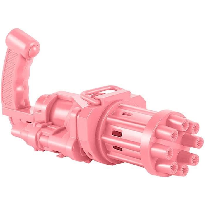 BARVERE Machine à Bulles 32 Trous – Pistolet à Bulles Automatique Pour Enfants Et Adultes, Idéal Pour Mariage Et Fêtes En Intérieur Comme En Extérieur – Rose