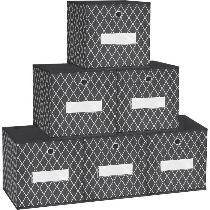 Lot De 6 Boîtes De Rangement,Kallax Insert Boîte Panier Rangement ...