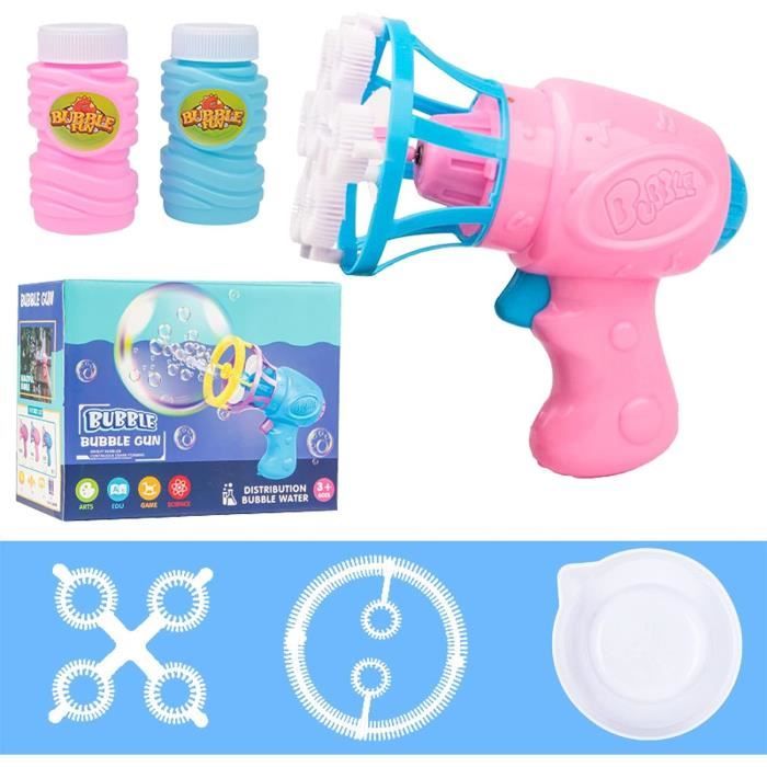 Bombble Pistolet à Bulles électrique – 5000 Bulles/min, Musique Et Lumière – Cadeau Enfant 3-13 Ans